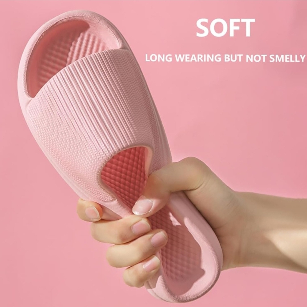 Soft Pink Slide Sandals